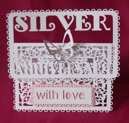 Silver Anniversary Buckle Card