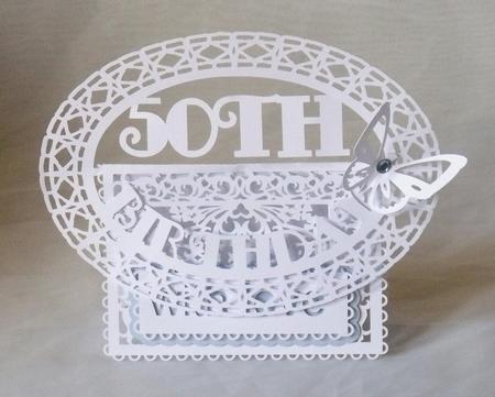 50th Birthday Buckle Card