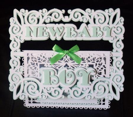 New Baby Boy Buckle Card