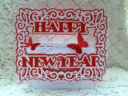 New Year Buckle Card