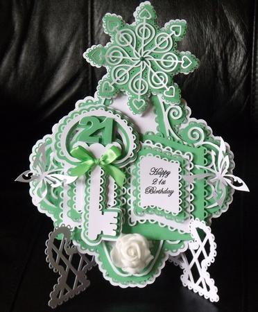 21st Open Book Stand Card