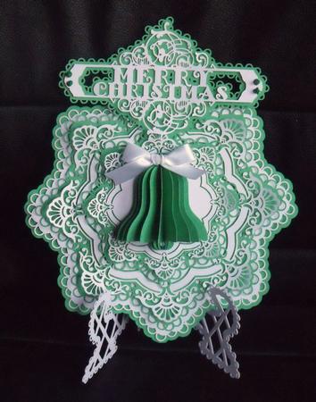 Merry Christmas Bell Stand Card1