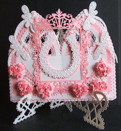Scalloped Arched Book Card & Stand