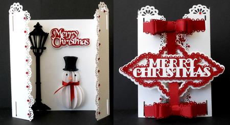 3D Snowman & Lamp Card