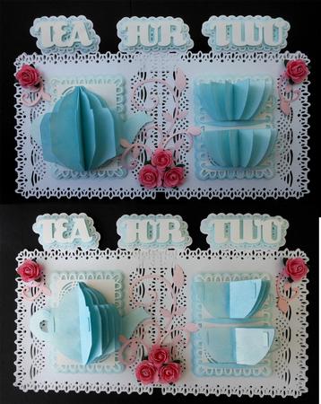 Tea for Two Layered Card