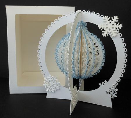 3D Christmas Bauble Snow Globe & Box