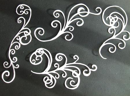 Set of 4 Swirls