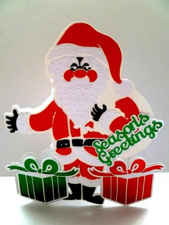 Santa & Presents Layered Card