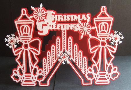 Christmas Greeting Lamp Card