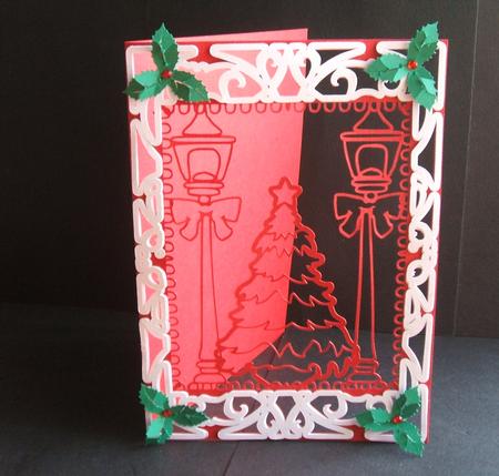 Christmas Tree & Lamp Card