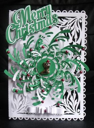 3D Christmas Wreath Card