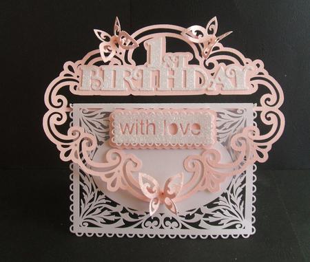1st Birthday Buckle Card