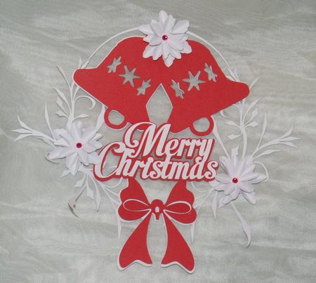 Bell & Poinsettia Christmas Topper
