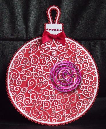 Christmas Layered Bauble Topper