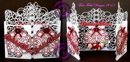 Birthday Filigree Door Card