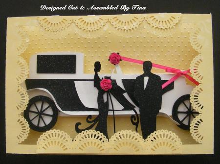 3D Just Married Box Card