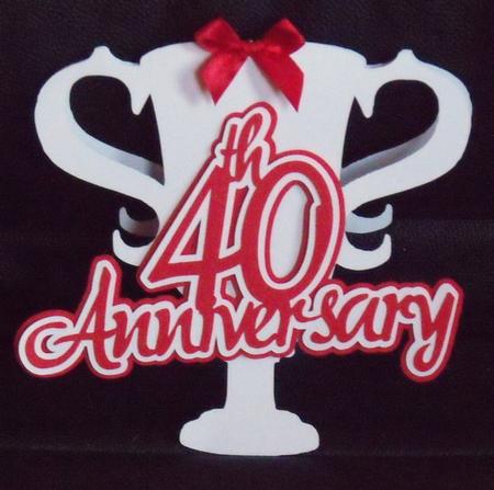 40th Anniversary Trophy Card