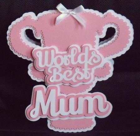 Best Mum Trophy Card