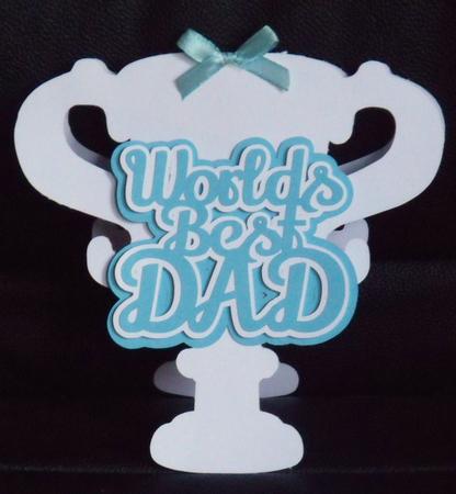 Best Dad Trophy Card