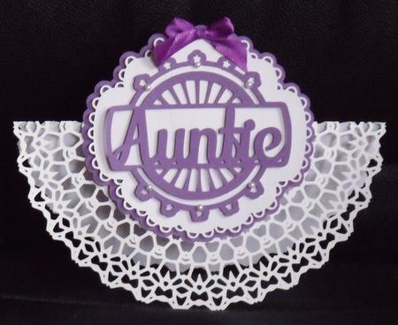 Layered Auntie Rocker Card