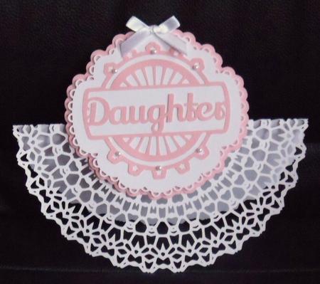 Layered Daughter Rocker Card