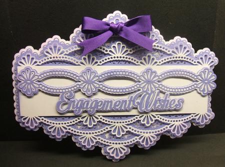 Scalloped Layered Engagement Topper