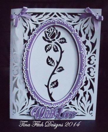 With Love Rose Card