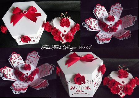 Hexagon Heart Cake Surprise