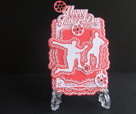 Father's Day Football Fancy Topper