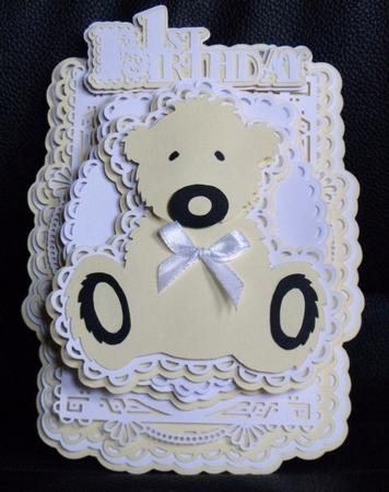 Teddy Baby Birthday Fancy Topper