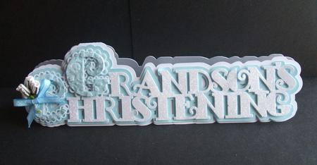 Grandson's Christening Card