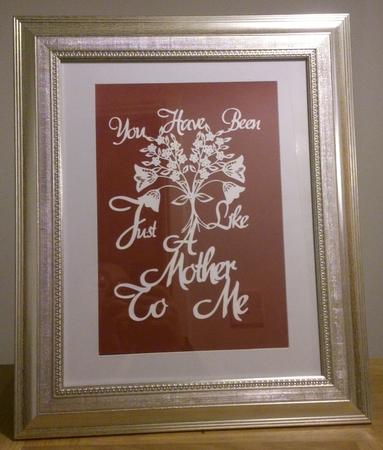 Paper Magic Frame Just Like a Mother