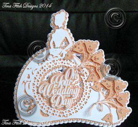 Bride Wedding Dress Card