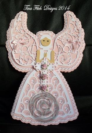 Scalloped Layered Angel Topper