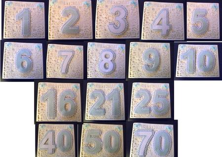 Scalloped Numbers 1 to 10 - Only