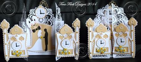 Alice Inspired Wedding Door Card
