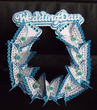 Butterfly Wedding Horseshoe