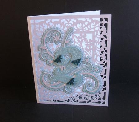 Number 2 Floral Wrapped Card