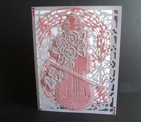 Flourished Violin Card