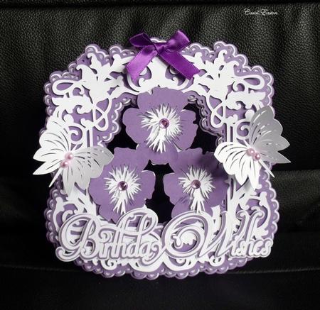 Birthday Pansy Topper