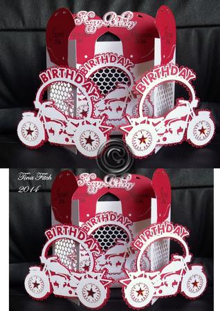 Birthday Motorbike Door Card