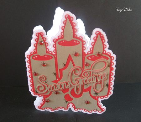 Seasons Greeting Candle Card