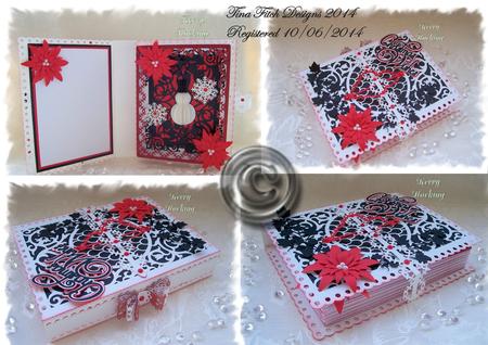 Christmas Snowman Folded Faux Book Card