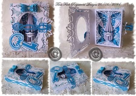 18th & 21st Folded Faux Book Card