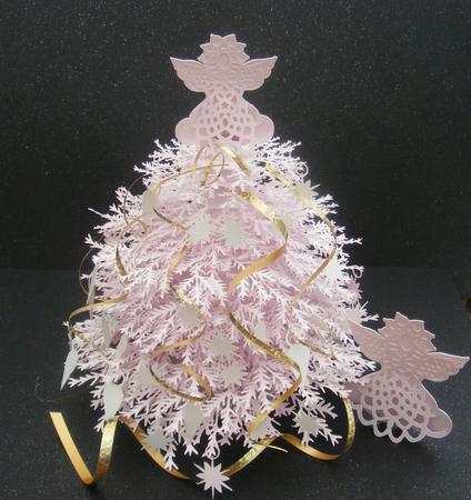 3D Pretty in Pink Christmas Tree