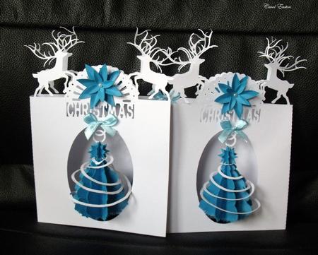 Christmas 3D Spiral Tree Door Card