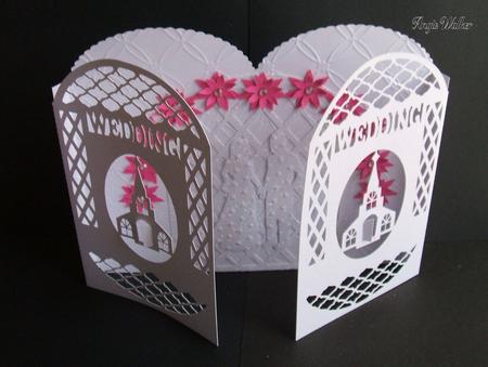 Lattice Wedding Door Card