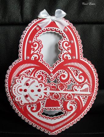 Heart Lock & Key Card