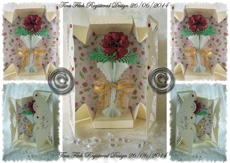Rose Folded Box Card