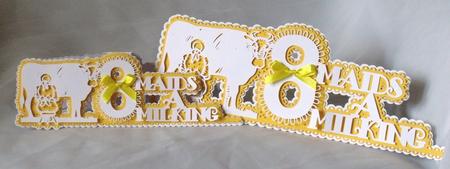 8 Maids a Milking Set